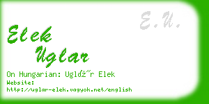 elek uglar business card